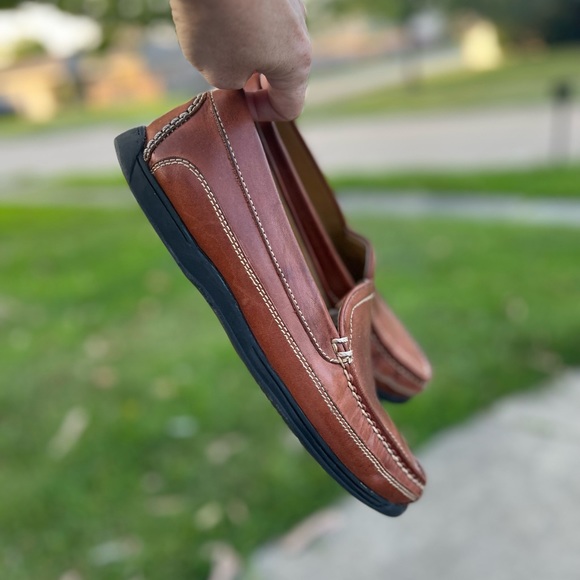 Dockers Other - Dockers Catalina Brown Leather Slip On Casual Loafer